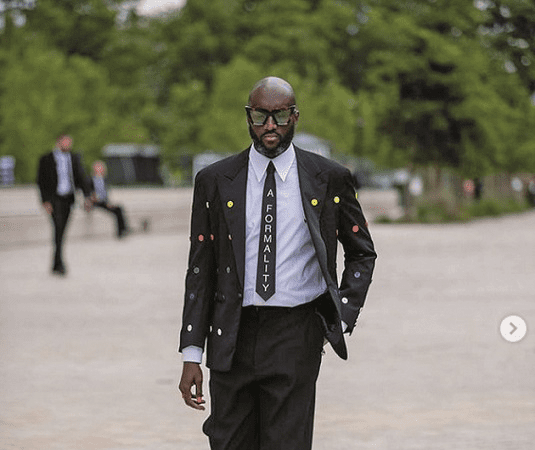 Kanye West wore a suit from the new Louis Vuitton by Virgil Abloh  collection