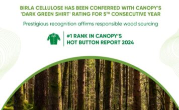 Birla Cellulose achieves top ranking in Canopy’s 2024 Hot Button Report