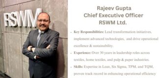 RSWM Limited appoints Rajeev Gupta as Chief Executive Officer